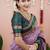 lavender green soft art silk saree with unstiched blouse
