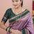 lavender green soft art silk saree with unstiched blouse