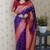 bengani banarasi soft art silk saree with unstiched blouse