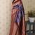 light purple banarasi soft art silk saree with unstiched blouse