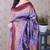 light purple banarasi soft art silk saree with unstiched blouse