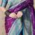 violet banarasi soft art silk saree with unstiched blouse