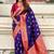 violet soft art silk saree with unstiched blouse