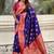 violet soft art silk saree with unstiched blouse