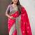 pink soft art silk saree with unstiched blouse