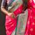 pink soft art silk saree with unstiched blouse