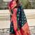 denim soft art silk saree with unstiched blouse