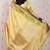 yellow soft art silk saree with unstiched blouse