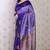 violet soft art silk saree with unstiched blouse