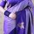 violet soft art silk saree with unstiched blouse