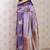 lavender soft art silk saree with unstiched blouse