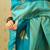 blue soft art silk saree with unstiched blouse