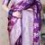 wine banarasi soft art silk saree with unstiched blouse