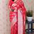 pink banarasi soft art silk saree with unstiched blouse