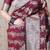maroon banarasi soft art silk saree with unstiched blouse