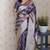 lavender banarasi soft art silk saree with unstiched blouse