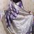 lavender banarasi soft art silk saree with unstiched blouse