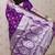 violet banarasi soft art silk saree with unstiched blouse