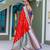 Red woven banarasi saree with blouse piece