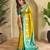 Mustard woven kanchipuram silk saree with blouse piece