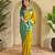 Mustard woven kanchipuram silk saree with blouse piece