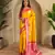 Yellow woven kanchipuram silk saree with blouse piece