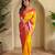 Yellow woven kanchipuram silk saree with blouse piece