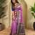 Lavender woven kanchipuram silk saree with blouse piece