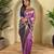 Lavender woven kanchipuram silk saree with blouse piece