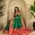 Green woven kanchipuram silk saree with blouse piece