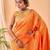 Yellow woven silk saree with blouse piece