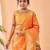 Yellow woven silk saree with blouse piece