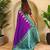 Purple woven kanchipuram silk saree with blouse piece