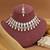 White color kundan necklace set