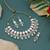 White color kundan necklace set