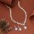 White color kundan necklace set