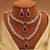 Maroon color kundan necklace set