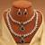 Green color kundan necklace set