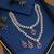 Purple color kundan necklace set