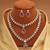 Purple color kundan necklace set