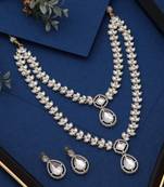 White color kundan necklace set