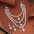 White color kundan necklace set