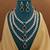 Green color kundan necklace set