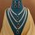 Maroon color kundan necklace set