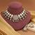 White color kundan necklace set