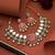 Pink color kundan necklace set