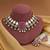 Light purple color kundan necklace set