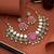 Light purple color kundan necklace set