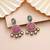 Light purple color kundan earrings