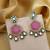 Light purple color kundan earrings